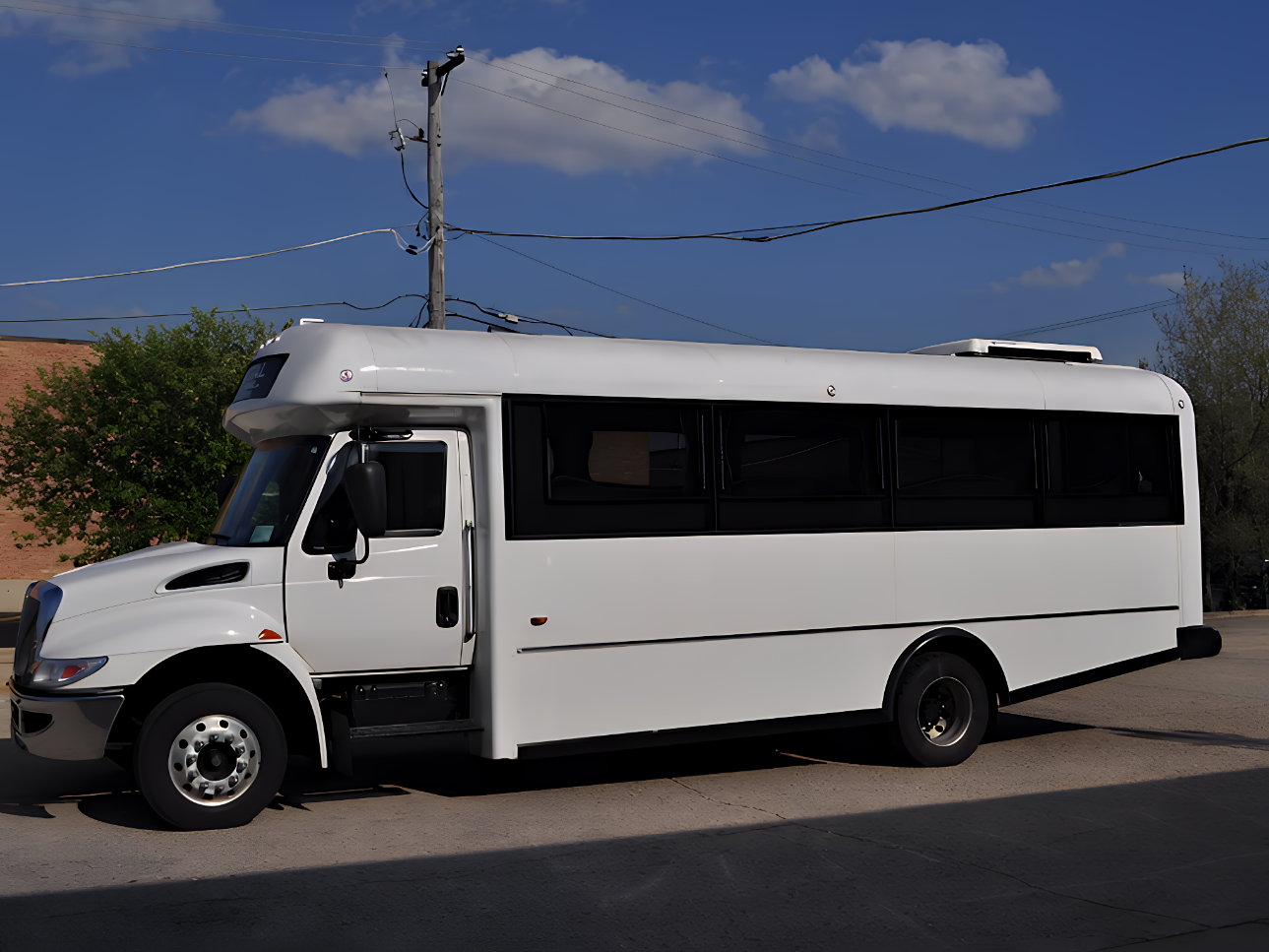 30–35 passenger party bus exterior